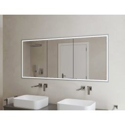 Kronenbach Cube 2.0 szafka 120x17x70 cm z lustrem wpuszczana srebro anodowane KB100212CR