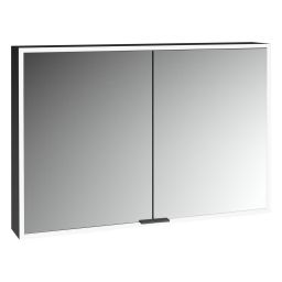 Kronenbach Cube 2.0 szafka 100x17x70 cm z lustrem czarny mat KB100218MB