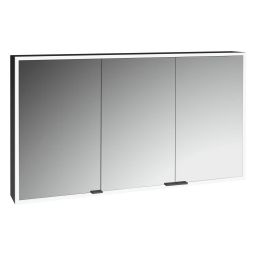 Kronenbach Cube 2.0 szafka 120x17x70 cm z lustrem czarny mat KB100220MB