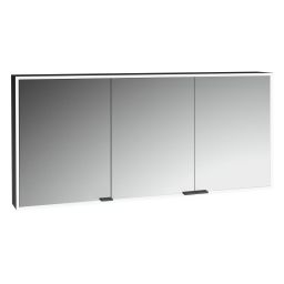 Kronenbach Cube 2.0 szafka 140x17x70 cm z lustrem czarny mat KB100221MB