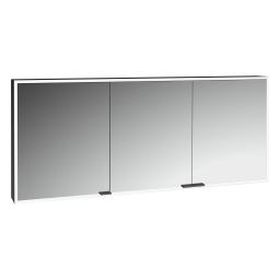 Kronenbach Cube 2.0 szafka 160x17x70 cm z lustrem czarny mat KB100222MB