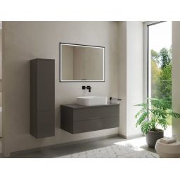 Kronenbach Cube 2.0 szafka 60x17x70 cm z lustrem wpuszczana czarny mat KB100224MB