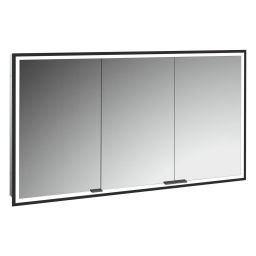 Kronenbach Cube 2.0 szafka 120x17x70 cm z lustrem wpuszczana czarny mat KB100228MB