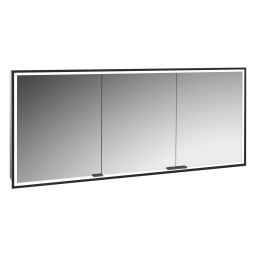 Kronenbach Cube 2.0 szafka 160x17x70 cm z lustrem wpuszczana czarny mat KB100230MB