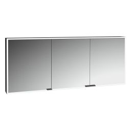 Kronenbach Cube 2.0 szafka 180x17x70 cm z lustrem czarny mat KB100238MB