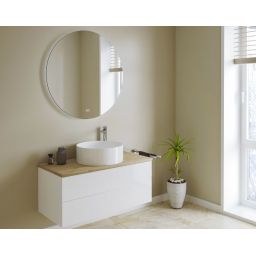 Kronenbach Moon lustro 90x90 cm okrągłe z oświetleniem z matą grzewczą KBM90