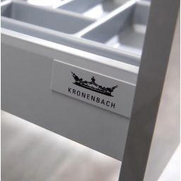 Kronenbach Cube szafka z blatem 121x48,7x23,5 cm podumywalkowa wisząca biały połysk-jasny dąb KBWTKOWTL1212WHGH