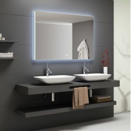 Kronenbach Night lustro 80x60 cm prostokątne z oświetleniem UN608076KBNNLED