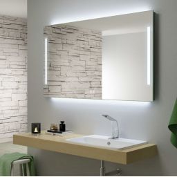 Kronenbach Sun lustro 100x60 cm prostokątne z oświetleniem srebrny US106082KBSNLEDN