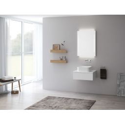 Kronenbach Sun lustro 60x80 cm prostokątne z oświetleniem srebrny US608082KBSNLEDN