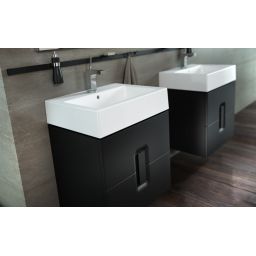 Koło Twins umywalka 60x46 cm prostokątna biała L51160000