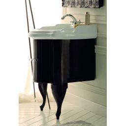 Kerasan Retro szafka 69 cm podumywalkowa stojąca czarna 7361K1