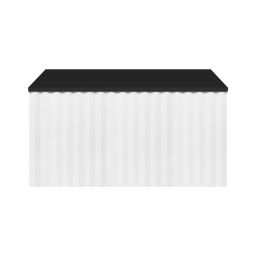 Ksuro 02 szafka 60 cm podumywalkowa wisząca z blatem biały mat/czarny mat 58005000