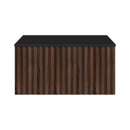 Ksuro 02 szafka 60 cm podumywalkowa wisząca z blatem orzech/czarny mat 58005006