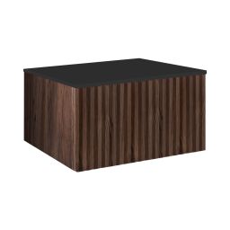 Ksuro 02 szafka 60 cm podumywalkowa wisząca z blatem orzech/czarny mat 58005006