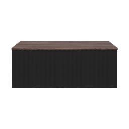 Ksuro 02 szafka 80 cm podumywalkowa wisząca z blatem czarny mat/orzech 58014030