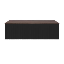 Ksuro 02 szafka 100 cm podumywalkowa wisząca z blatem czarny mat/orzech 58015030