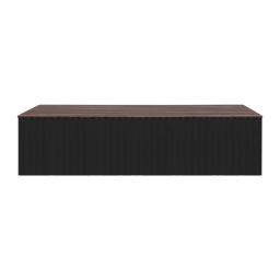 Ksuro 02 szafka 120 cm podumywalkowa wisząca z blatem czarny mat/orzech 58016030