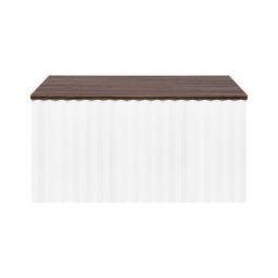 Ksuro 02 szafka 60 cm podumywalkowa wisząca z blatem biały mat/orzech 58001006