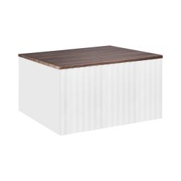 Ksuro 02 szafka 60 cm podumywalkowa wisząca z blatem biały mat/orzech 58001006