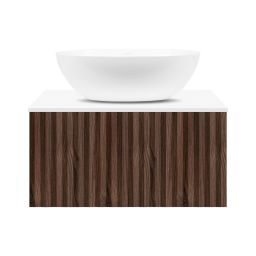 Ksuro 02 szafka 60 cm podumywalkowa wisząca z blatem orzech/biały mat 58001600