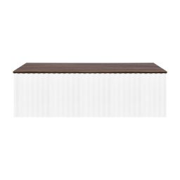 Ksuro 02 szafka 100 cm podumywalkowa wisząca z blatem biały mat/orzech 58003006