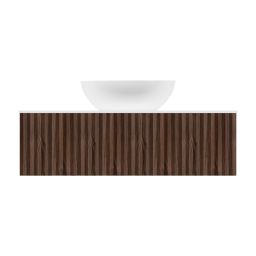 Ksuro 02 szafka 100 cm podumywalkowa wisząca z blatem orzech/biały mat 58003600