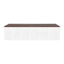 Ksuro 02 szafka 120 cm podumywalkowa wisząca z blatem biały mat/orzech 58004006