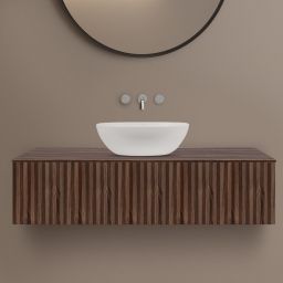 Ksuro 02 szafka 120 cm podumywalkowa wisząca z blatem orzech 58004060