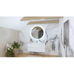 LaVita Minnesota szafka 120 cm podumywalkowa wisząca biały połysk