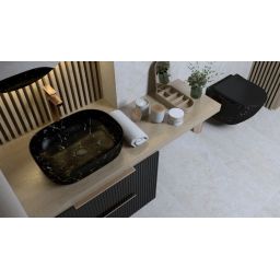 LaVita Oklahoma szafka 60 cm podumywalkowa wisząca czarny mat