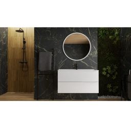 LaVita Kolorado szafka 100 cm podumywalkowa wisząca biały połysk