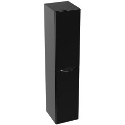 LaVita Kolorado szafka boczna 140 cm wysoka wisząca czarny połysk