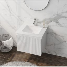 LaVita Irvine umywalka z szafką 60 cm zestaw meblowy biały
