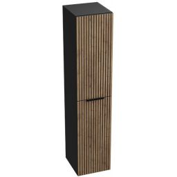 LaVita Oklahoma szafka 30x25x140 cm boczna wisząca wood black