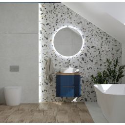 LaVita Stilbe lustro 80x80 cm okrągłe z oświetleniem