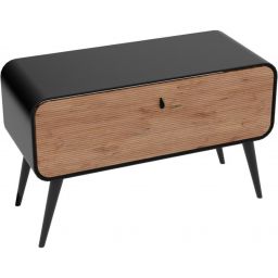 LaVita Augusta szafka 120x46x90 cm podumywalkowa stojąca czarna-drewno