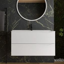 LaVita Kolorado szafka 100 cm podumywalkowa wisząca biały połysk