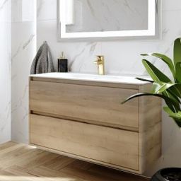 LaVita Minnesota szafka 80 cm podumywalkowa wisząca dąb