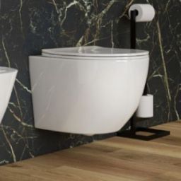 LaVita Sinto miska WC z deską wolnoopadającą wisząca bez kołnierza spłukiwanie wirowe biały połysk