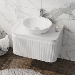 LaVita Vermont szafka z blatem 80x50x50 cm podumywalkowa wisząca biała