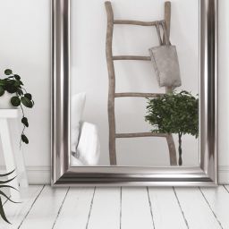 Ars Longa Malmo lustro 83x63 cm prostokątne nikiel MALMO5070-N