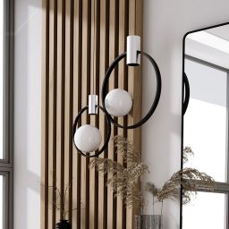 Ars Longa Zen lustro 60x90 cm prostokątne czarny ZEN6090-C