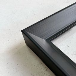 Ars Longa Alpi lustro 58,8x48,8 cm prostokątne czarne ALPI4050-C