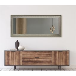 Ars Longa Arezzo lustro 87x67 cm prostokątne srebrne AREZZO5070-S