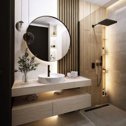 Ars Longa Axel lustro 90x90 cm złoty szczotkowany AXELLUSTRO