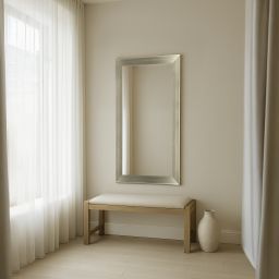 Ars Longa Bari lustro 84x64 cm prostokątne szampan BARI5070-S