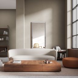 Ars Longa Helsinki lustro 55,2x45,2 cm prostokątne nikiel HELSINKI4050-N