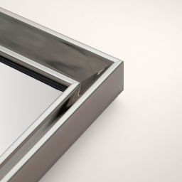 Ars Longa Helsinki lustro 55,2x45,2 cm prostokątne nikiel HELSINKI4050-N