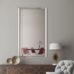 Ars Longa Helsinki lustro 105,2x55,2 cm prostokątne nikiel HELSINKI50100-N